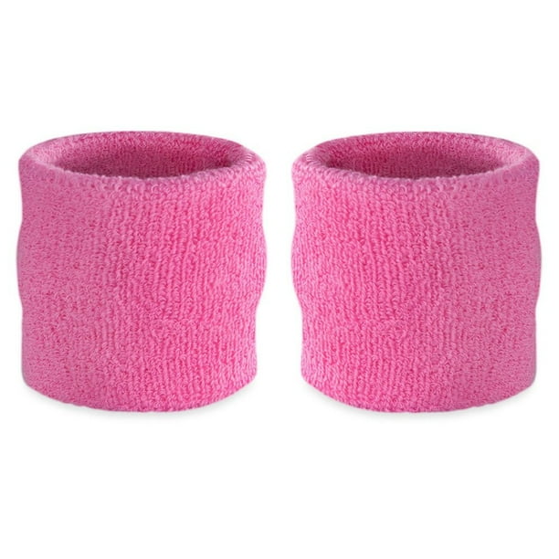 Suddora Wrist Sweatbands Athletic Cotton Terry Cloth Wristband Pair