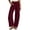 Wine(Pants), variant on No Boundarie Wide Leg Pants for Women Cotton Linen Button Front Elastic Waist with Pockets Work to Weekend Loose Lounge Pants