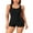 Red-black, variant on Women's Side Accents One Piece Athletic Swimsuit Boyleg Bathing Suit