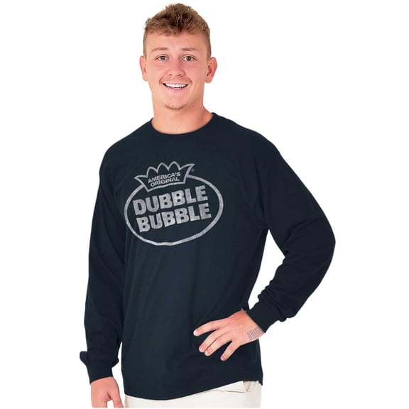 Retro Dubble Bubble Vintage Classic Logo Long Sleeve TShirt Men Women Brisco Brands S