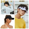 thumbnail image 5 of 2 Pack Cotton Sun Visor Hats, Adjustable Empty Top, One Size Sun Hat for Women and Men Golf Cycling Fishing Tennis Running, 5 of 6