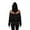 Black-E, variant on Womens Hoodies Pullover Oversized Mesh Back Sweatshirt See Through Hollow Pullover Long Sleeve Backless Tops