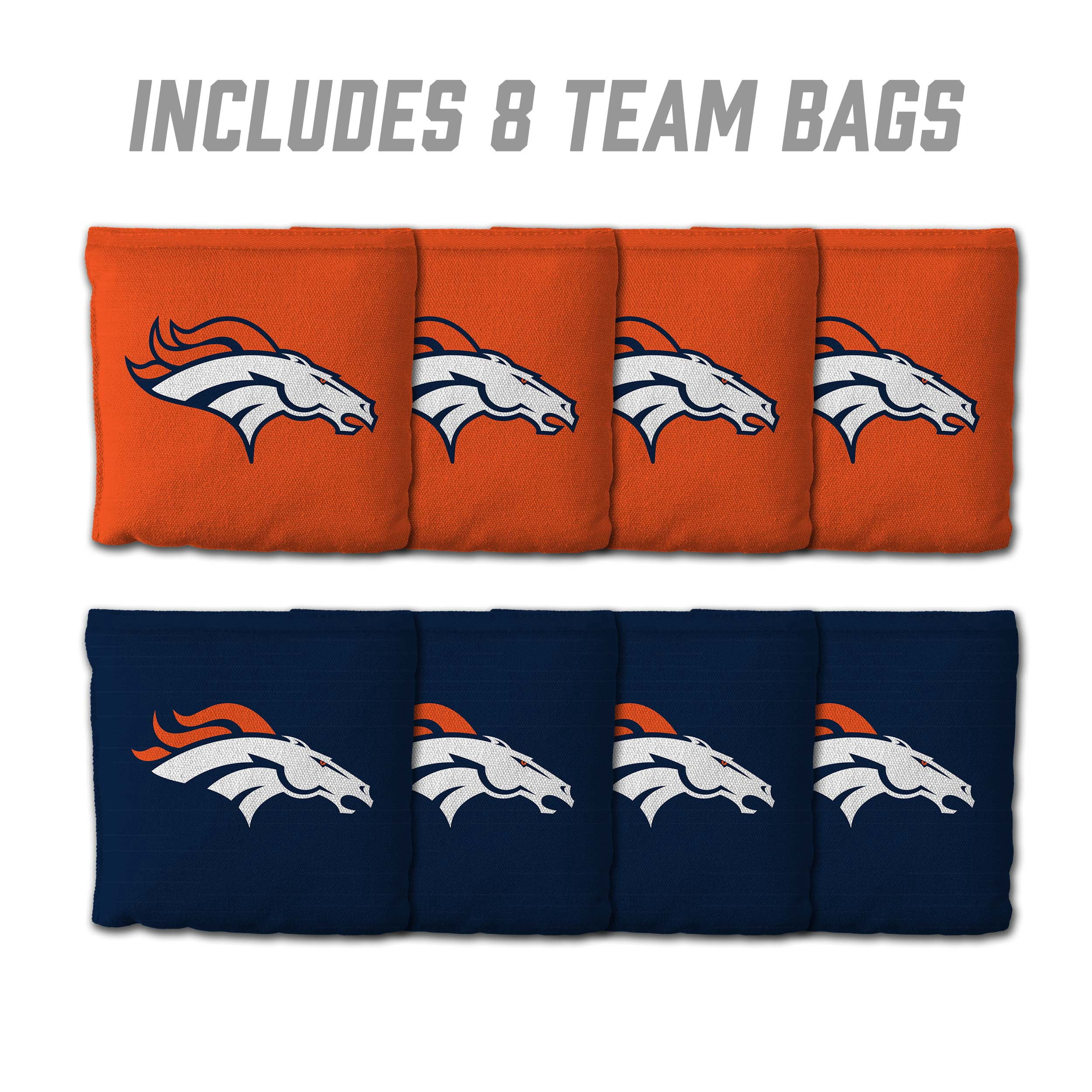 Denver Broncos 8pk Licensed Cornhole Bags