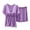 Purple, variant on SOOMLON Modal Pajamas Women Plus Size Cooling Lounge Sets Short Sleeve Padded Shirts Solid Two Piece Loungewear