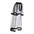 thumbnail image 2 of Milageto Women High Low Tutu Skirts Fancy Dress for Cocktail Spectial Occasion Formal Black, 2 of 8