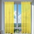 thumbnail image 7 of Light Filtering Sheer Curtains 2 Panel Set Semi Transparent Voile Window Drapes with Rod Pocket for Bedroom Living Room Dining Room Wedding Decor Backdrop Canopy, 7 of 7