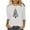 White, variant on IROINNID Christmas Shirts for Women Letter Print 3/4 Sleeve Crewneck Pullover Tops Loose Fit Casual Holiday Shirts,Black