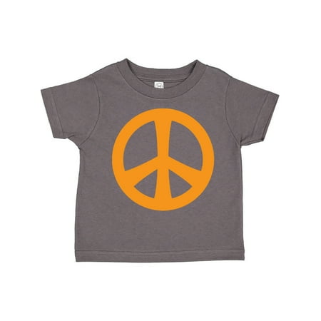 

Inktastic Peace Sign Symbol orange Gift Toddler Boy or Toddler Girl T-Shirt