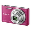 Sony Cyber-shot DSC-W730 - Digital camera - compact - 16.1 MP - 720p - 8x optical zoom - Carl Zeiss - pink