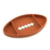 Bumkins Football Silicone Grip Dish, Suction Plate, Divided Plate, Baby and Toddler Plate
