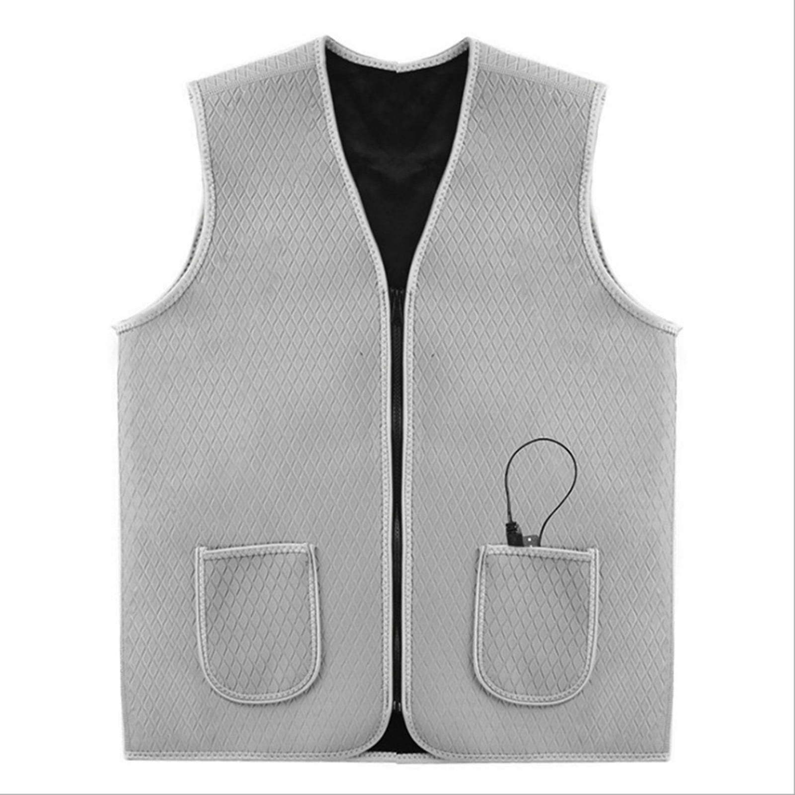 Heated Vest Electric Coat USB Warm Heat Pad Winter Body Warmer Unisex Jacket 