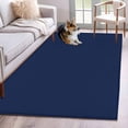 thumbnail image 2 of Navy Blue Large Area Rugs for Bedroom Living Room, Soft Non Slip Carpet Bedside Rug, Modern Pure Navy Blue Rectangular Floor Cover Kitchen Accent Rug 4'x6' for Dining Room/Office, 2 of 9