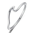 thumbnail image 2 of VAKKI 925 Sterling Silver Womens Sunshine and Waves Model Rings Simple Rings Vintage Statement Stacking Rings Size 5-9, 2 of 5