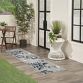 thumbnail image 5 of Nourison Aloha 2' x 6' Blue Grey Outdoor Rug, 5 of 8