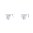 thumbnail image 2 of Yuarrent Measuring Jug Convenient V-shaped Glass Anti-skidding Graduated Tools Design Baking Kitchen Ergonomic Nozzle Handle 250ml 2Conjunto, 2 of 6