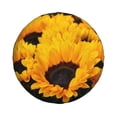 thumbnail image 2 of Balery Flower Bush Sunflowertire Cover Waterproof Dust-Proof, Universal Spare Wheel Tire Cover For Trailer, Rv, Suv Truck And Vehicle Camper Accessories-17 Inch, 2 of 9