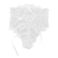 thumbnail image 2 of Homenesgenics Plus Size Panties for Women 2X White Cotton Ladies sSexy Temptation Underwear Lace Straps Hip-up Bow Sexy Panties Clearance, 2 of 5