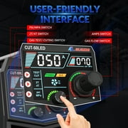 GZ GUOZHI 50A LED Plasma Cutter,110V/220V,IGBT Inverter,Digital Display,Front Pressure Gauge,Pre/Post Flow,2T/4T Mode,1/4 NPT,1/2Clean Cut