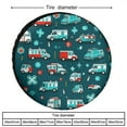 thumbnail image 2 of Camping Spare Tire Cover Cartoon Ambulance Protectors Weatherproof Dust-Proof Vehicles Cute Cartoon Tire Cover for Fit for SUV Truck Travel Trailer 12inch, 2 of 8