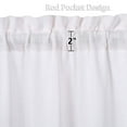 thumbnail image 3 of Tier Curtains for Bathroom, 45inch Length Window Curtain Panels, Set of 2, White, 26"W x 45"L, 3 of 7
