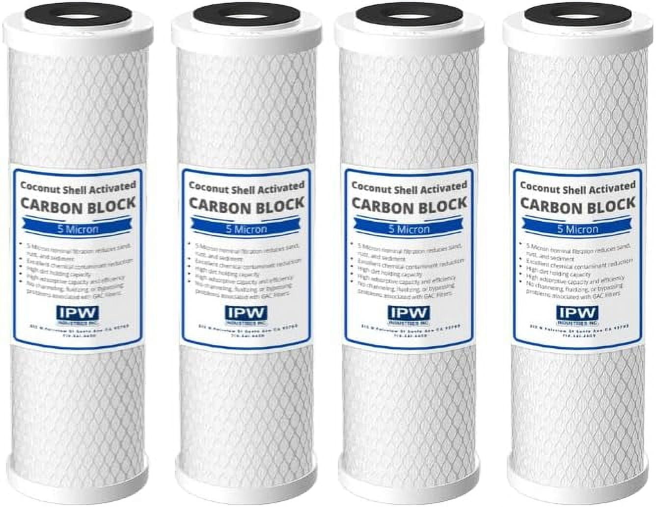 IPW Activated Charcoal - 5lbs Coconut Shell GAC 8x16 Mesh Water Filter