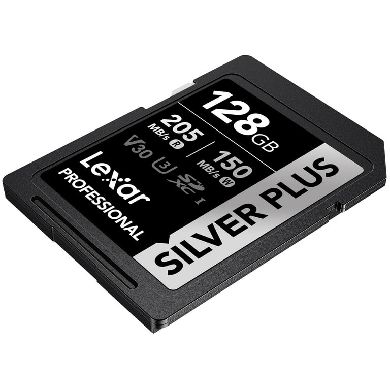 Lexar 128GB Professional SILVER PLUS UHS-I SDXC Memory Card