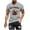 Gray, variant on Mens Short Sleeve Crew Neck Workout Shirt Lightweight Breathable Moisture Wicking Stretchy Jogging Cycling Active Tee