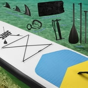 Naipo 10FT Inflatable Paddle Board Stand Up Paddle Board SUP Board with 120x30x6 for Youth & Adults Summer