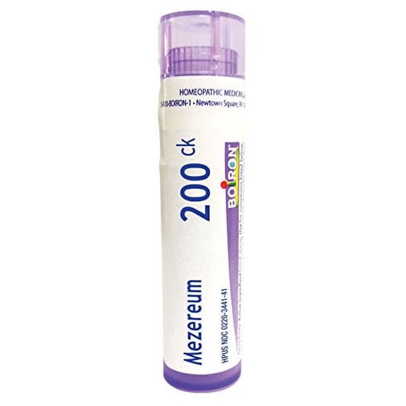 Boiron Mezereum 200CK, 80 Pellets, Homeopathic Medicine for Sinus Pain