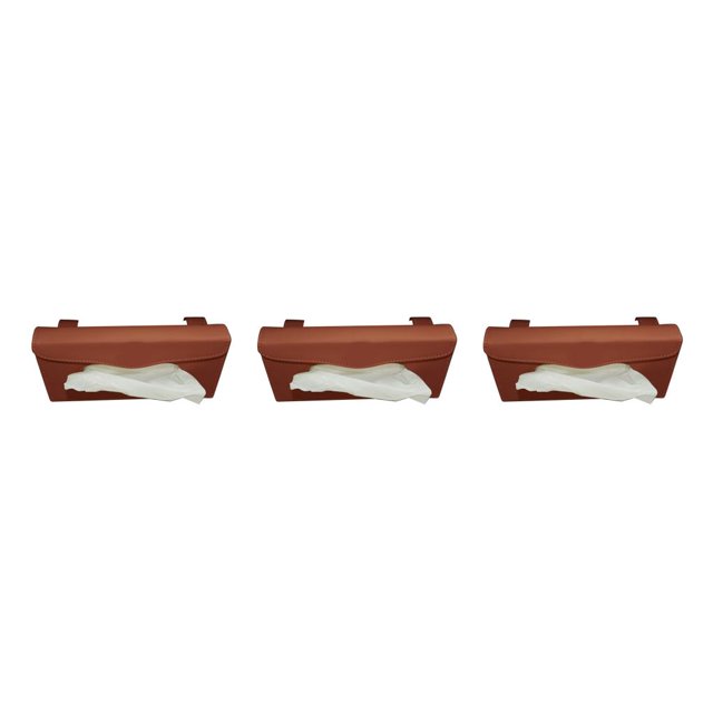 Billuyoard Caja de almacenamiento de pañuelos para parasol de coche, caja de decoración Universal, organizador, servilletero, impermeable, Type1 NO1