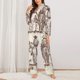thumbnail image 2 of Balery Cowboys Riding Horses Conjunto de Pijama con Estampado para Mujer, Conjunto de Dos Piezas con Manga Larga, Ropa de Dormir Suave con Bolsillos, Pijamas Cómodos-Large, 2 of 7