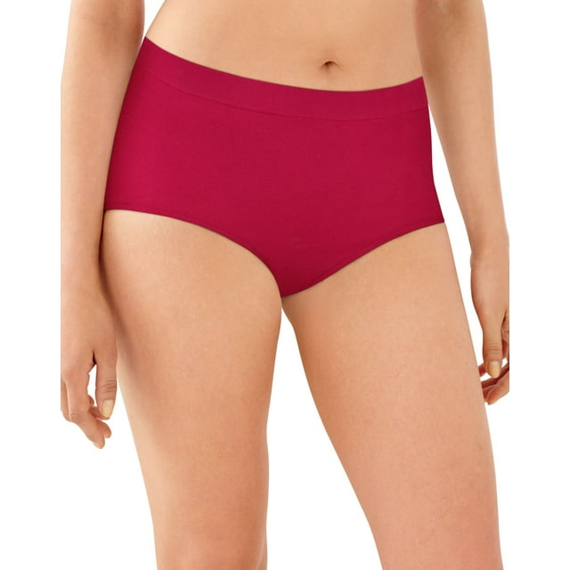 Bali Womens One Smooth U All Around Smoothing Brief, 7, Scarlet Berry