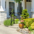 thumbnail image 7 of Tcbosik 1 to 2 Steps Outdoor Stair Railing, Metal Handrails for Outdoor Step Outdoor Railing, Easy to Install, Black, 7 of 7