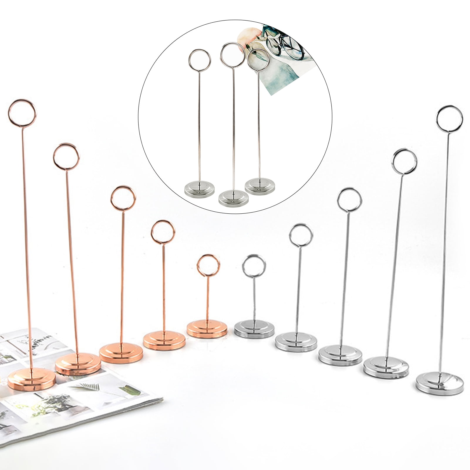 Details about   Tall Table Number Holder Place Card Holders Picture Stand 10pcs 8.6" Heavy Duty 