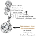 thumbnail image 4 of LOVEVER Surgical Clear Navel 316L Steel Belly Button Ring, 4 of 8