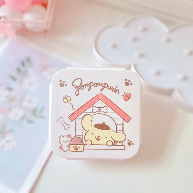 Sanrio My Melody Keroppi Bad Badtz Maru Cartoon Crisper Box, caja sellada, caja de almacenamiento de aperitivos y frutas, caja de almuerzo para estudiantes, regalo de Festival