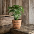 thumbnail image 6 of Foreside Home & Garden Smiles Grow Here Multi Terracotta Planter, 6 of 8