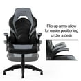 Staples Vortex Emerge Gaming Chair, Black and Grey, Adjustable Arms