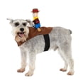 thumbnail image 2 of Vibrant Life Halloween Costume for Dogs, Ride-On Cowboy, Brown, Medium, 2 of 8