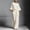 White, variant on Wide Leg Pants Lounge Set Summer Work Top Causal Top Travel Outfits For Women Matching Set Summer Beach Travel Set Womens Two Piece Sets Trouser Pants Suits Solid Color Work Blouses