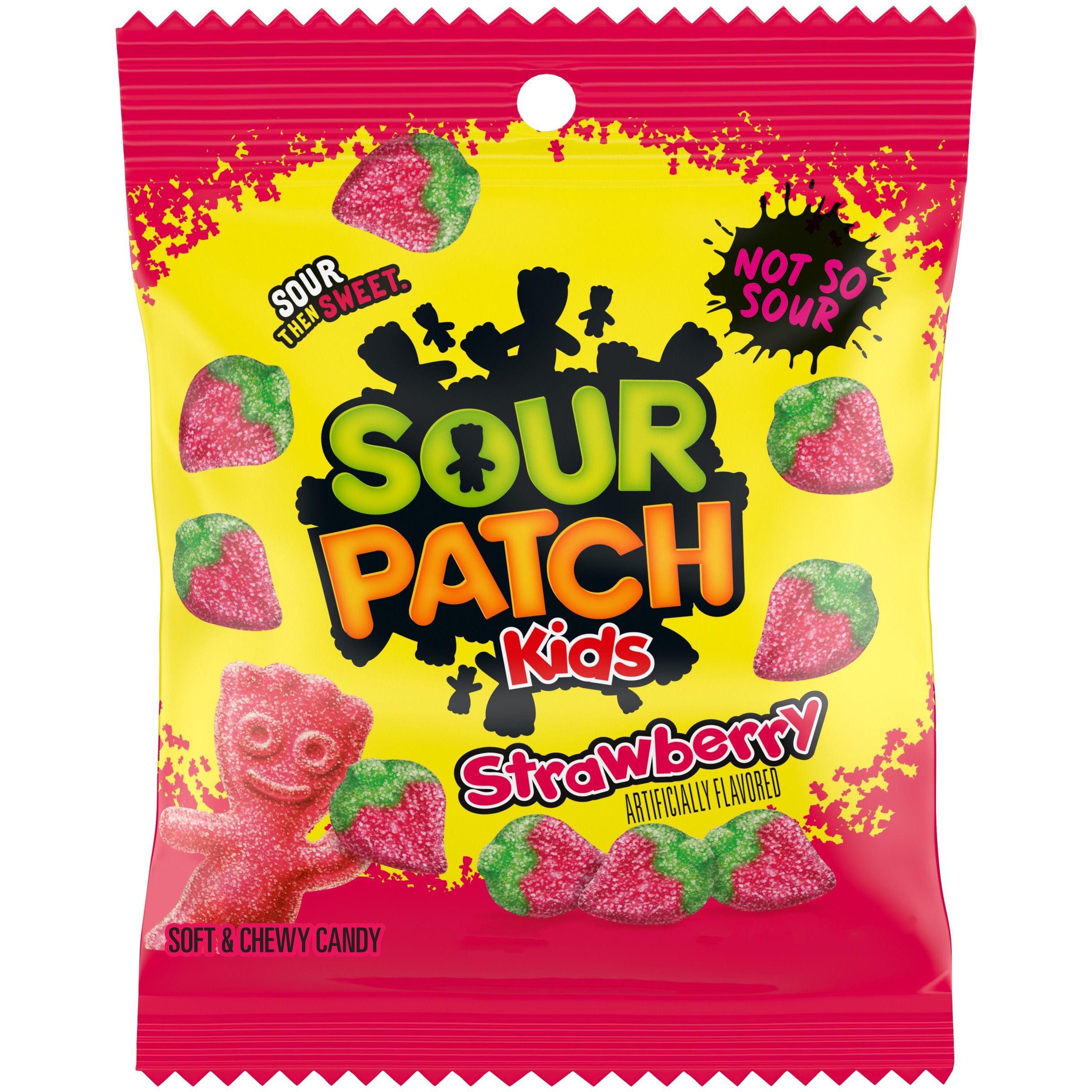 SOUR PATCH KIDS Strawberry Soft and Chewy Candy, 3.6 oz
