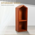 thumbnail image 4 of FONWILYO Jewelry Display Shelf Storage Organizer Light Brown Wood 1Pcs, 4 of 8