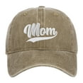 thumbnail image 1 of MIASHUI Mom Hat Vintage Washed Baseball Cap Adjustable Sun Trucker Hats,Khaki, 1 of 2