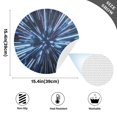 thumbnail image 2 of Ryvnso Space Light Blue Neon Stripes Round Plate Mats Dining Table Placemat Set of 4 for Holiday Decoration, 2 of 7