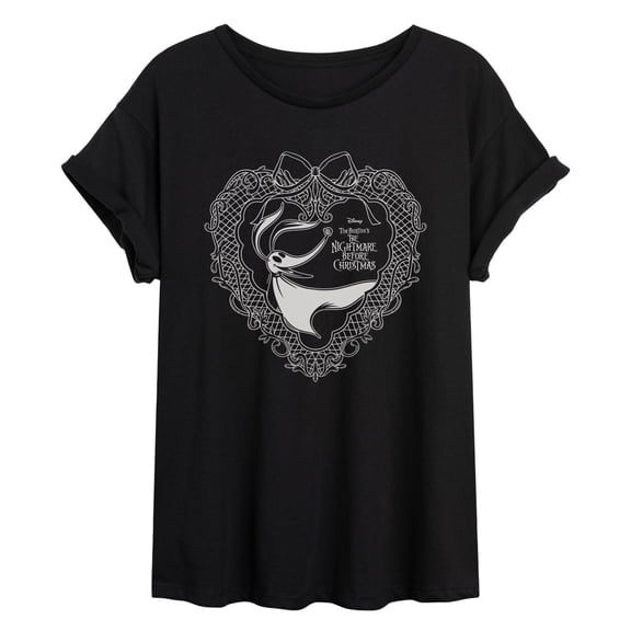 The Nightmare Before Christmas - Zero Coquette Oversized Graphic T-Shirt