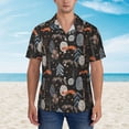 thumbnail image 5 of Picia Fox In The Forest Gentle Cotton Regular Fit Short Sleeve Casual Hawaiian Shirt for Men-XX-Large, 5 of 8