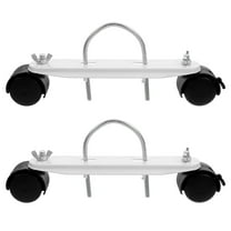 Hemoton Heavy-Duty Caster Wheels 1 Pair for Electric Radiators, Mobile Heater Support Brackets, Oil Heater Casters with