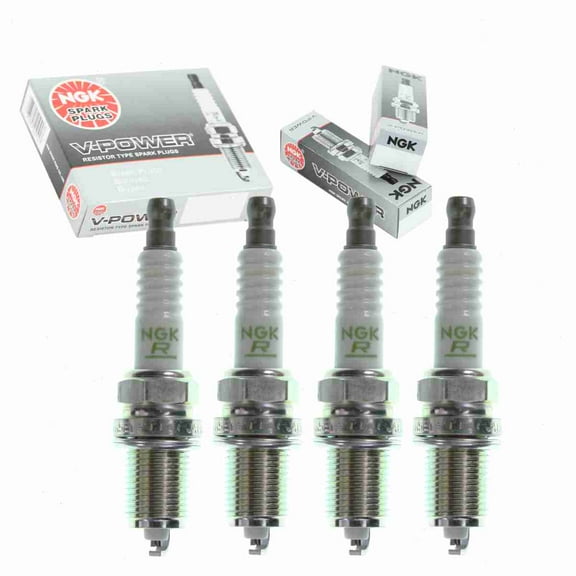 4 pc NGK V-Power Spark Plugs compatible with Toyota 4Runner 2.7L L4 1996-2000