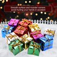 thumbnail image 3 of 10 Pack, 12 Each, 120 Packs Decoration Box Christmas Cardboard Box Pendant Colorful Christmas Ornament Cube Gift Box Christmas Tree Home Decor, 3 of 5
