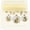 Nativity Ornament Trio, variant on Masterpiece Studios Golden Nativity Religious Christmas Cards, 15 Count